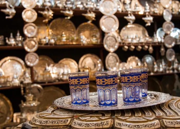 Copper utensils Market in Medina Fes during 9-day Fes to Marrakech tour